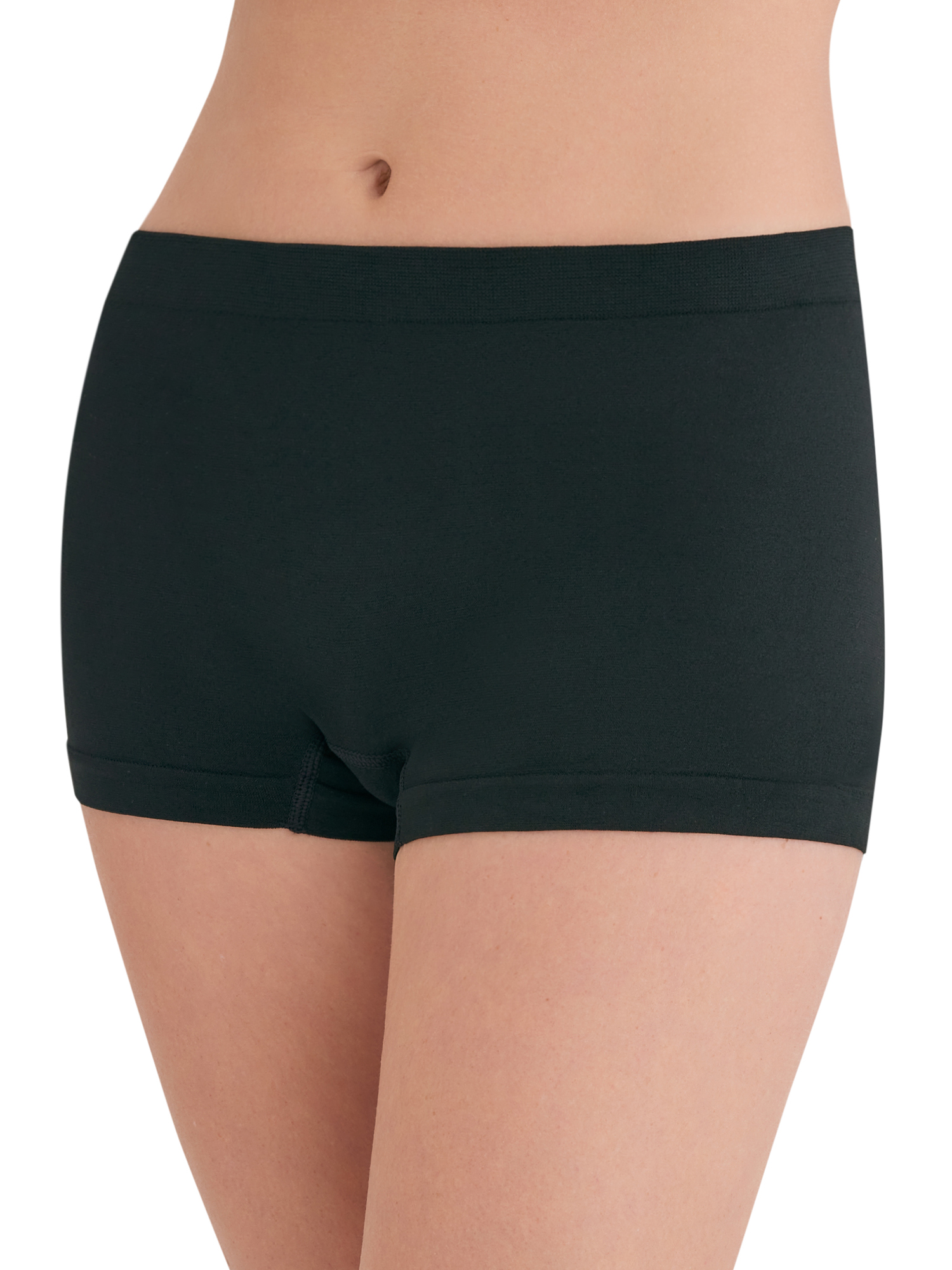 Joyspun Women's Seamless Boyshort Panties, 6-Pack, Sizes XS-XXXL