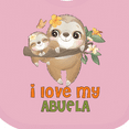 thumbnail image 4 of Inktastic Cute Sloth I Love My Abuela Boys or Girls Baby Bib, 4 of 4