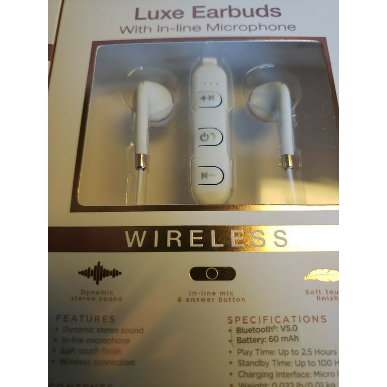 Luxe earbuds bluetooth hot sale