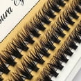 thumbnail image 1 of Pestañas postizas esponjosas naturales rusas prefabricadas, maquillaje profesional, forma A/M, pinchos de racimo, nuevo, 1 of 4
