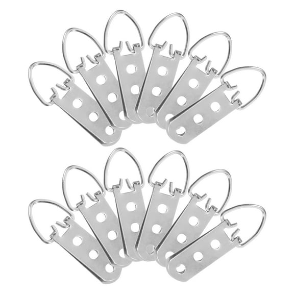 Masteelf 20pcs D- Picture Hangers with Screws, Three Hole Hooks for Hanging Mirrors, Wall Mounting Hardware, D Hangers