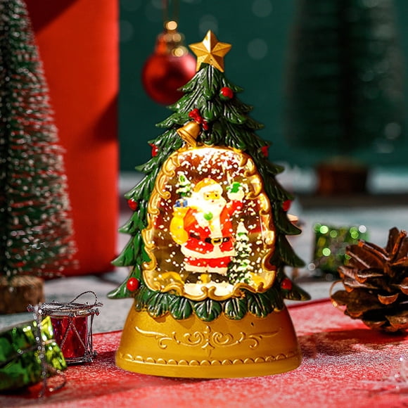 Todaioua Santa Claus LED Night Light Battery Operated Christmas Tree Decoration Festive Holiday Decor Warm White Glow Bedtime Illumination Tabletop Mantel Decor Xmas Party Home Decor & Gift