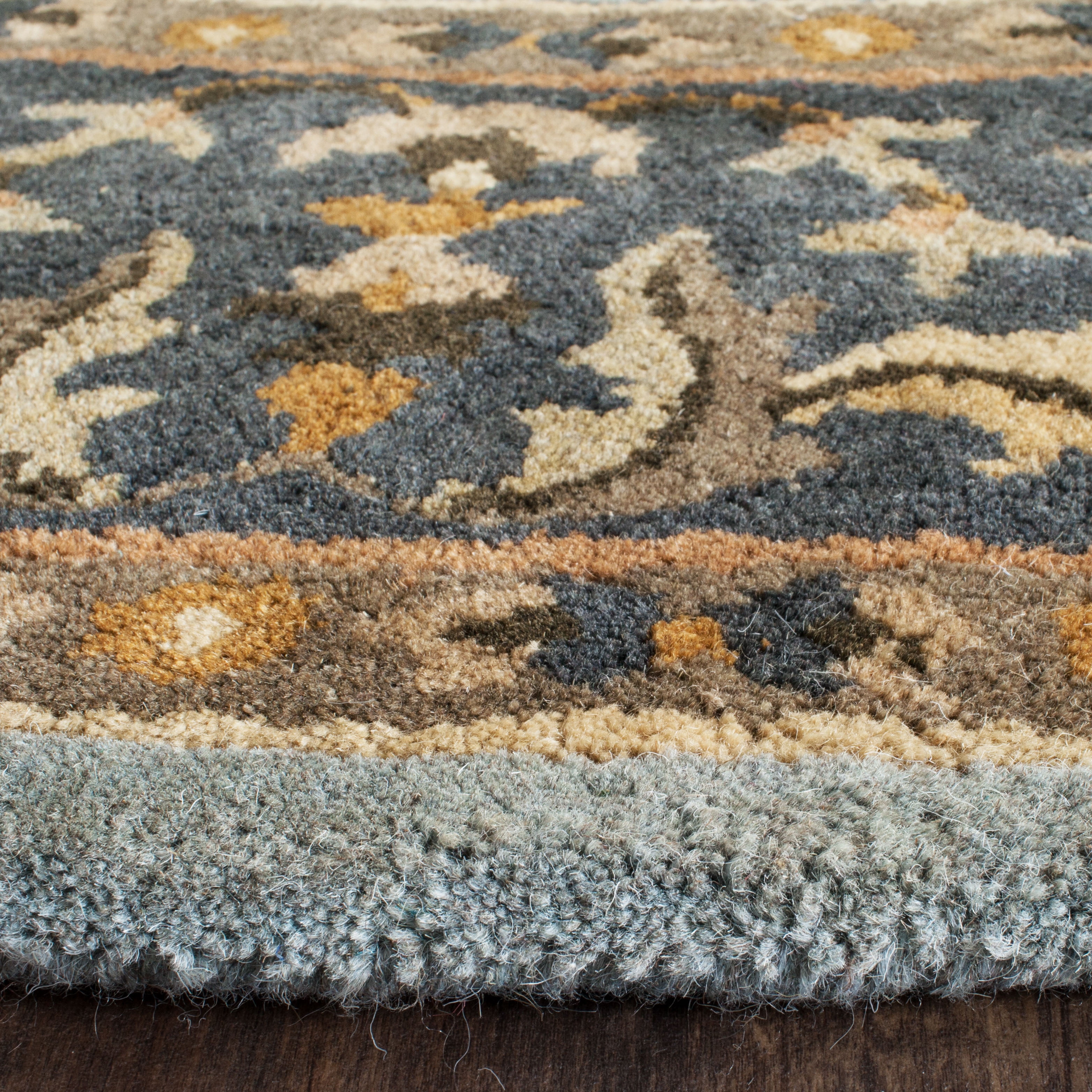 Safavieh Empire Naira Oriental Wool Area Rug, Blue, 3'6" x 3'6" Round