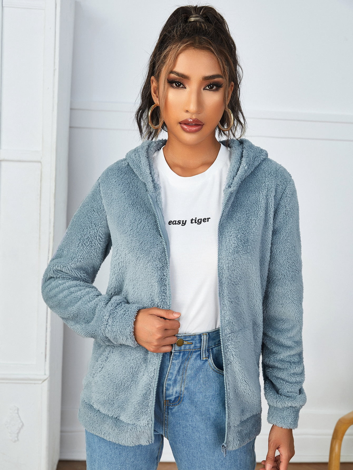 poopy jacket with hood