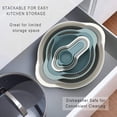 thumbnail image 4 of Mixing Bowl Set of 8 – BPA Free Nesting & Stackable Bowls Set Including Measuring Cups  Colander  Sifter  Large Bowls, 4 of 7