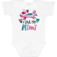 thumbnail image 3 of Inktastic I Love My Mimi Pink and Blue Fox with Hearts Boys or Girls Baby Bodysuit, 3 of 5