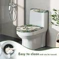 thumbnail image 4 of ZIATUBLE Boho Mandala Flower Toilet Lid Cover Set 2 Piece Butterfly Toilet Seat and Tank Lid Covers Soft for Bathroom Set Round Toilet Covers Set Stylish Toilet Lid Cover Set, 4 of 7