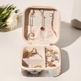 thumbnail image 6 of Fox Travel Portable Square Jewelry Display Necklace Organizer Storage Box, 6 of 6