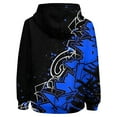 thumbnail image 5 of Xyxonk Boys Hooded Sweatshirt Kids Long Sleeve Hoodies Basic Hooded Sweatshirt 3D Tie Dye Print Pullover Top for Teen Graphic Clothes shirts for Kids Size 4-5 Years Blue 110, 5 of 5