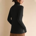 thumbnail image 4 of Chemise Thermique en Polaire à Col Montant Double Face pour Femmes, Couche de Base Chaude à Manches Longues Extensible, 4 of 4