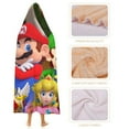 thumbnail image 4 of Super Mario Bros Luigi Movie Soft Wearable Blanket Hoodie Hooded Blanket Warm Decor Gift For Kids Adult For Sofa Bed Office, 4 of 7