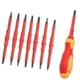 thumbnail image 2 of Juego de destornilladores aislados de acero de aleación de cromo vanadio ABS con hoja intercambiable para electricistas, 2 of 12