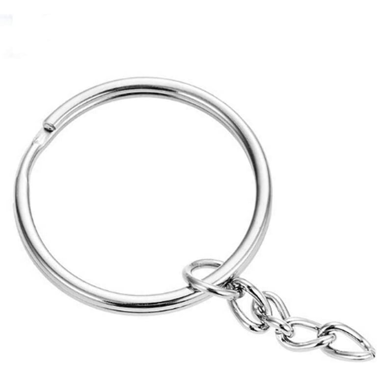 DIY Keychain Keyrings, Silver Keychain for Crafts Making Supplies, Split  Ring 30mm Keychain Bulk, Gift for Maker, Pack of 50 Pcs 