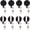 Black, variant on 50 count Retractable Badge Reels Clip Holders with ID Name Card Key Chain for Office Worker Nurse (Blue)