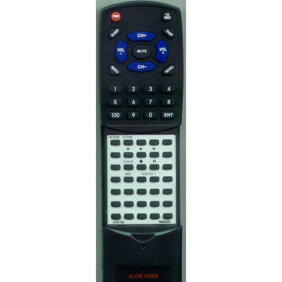 Replacement Remote for PANASONIC RTEUR511502, EUR511502, CT27D10UB, CT32D11, CT27D11E, CT20D20, CT20D10, CT20SX11, CT20D12D, CTG3338X, CT32D11E, CT32