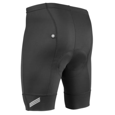 Aero Tech Men's Destination Padded Bike Shorts - Black Pearl Pad and Elastic Free