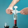 thumbnail image 3 of Ludlz Bottle Opener Comfortable Grip Non-Slip Reusable Manual Spiral Design Wine Opener Wine Cork Remover Home Supply, 3 of 8