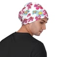 thumbnail image 4 of Naloa Watercolor Flowers Soft Beanie Hat, Knit Beanie Daily Beanie in Fine Knit for Women Men Winter Travel, Outdoor, 4 of 7