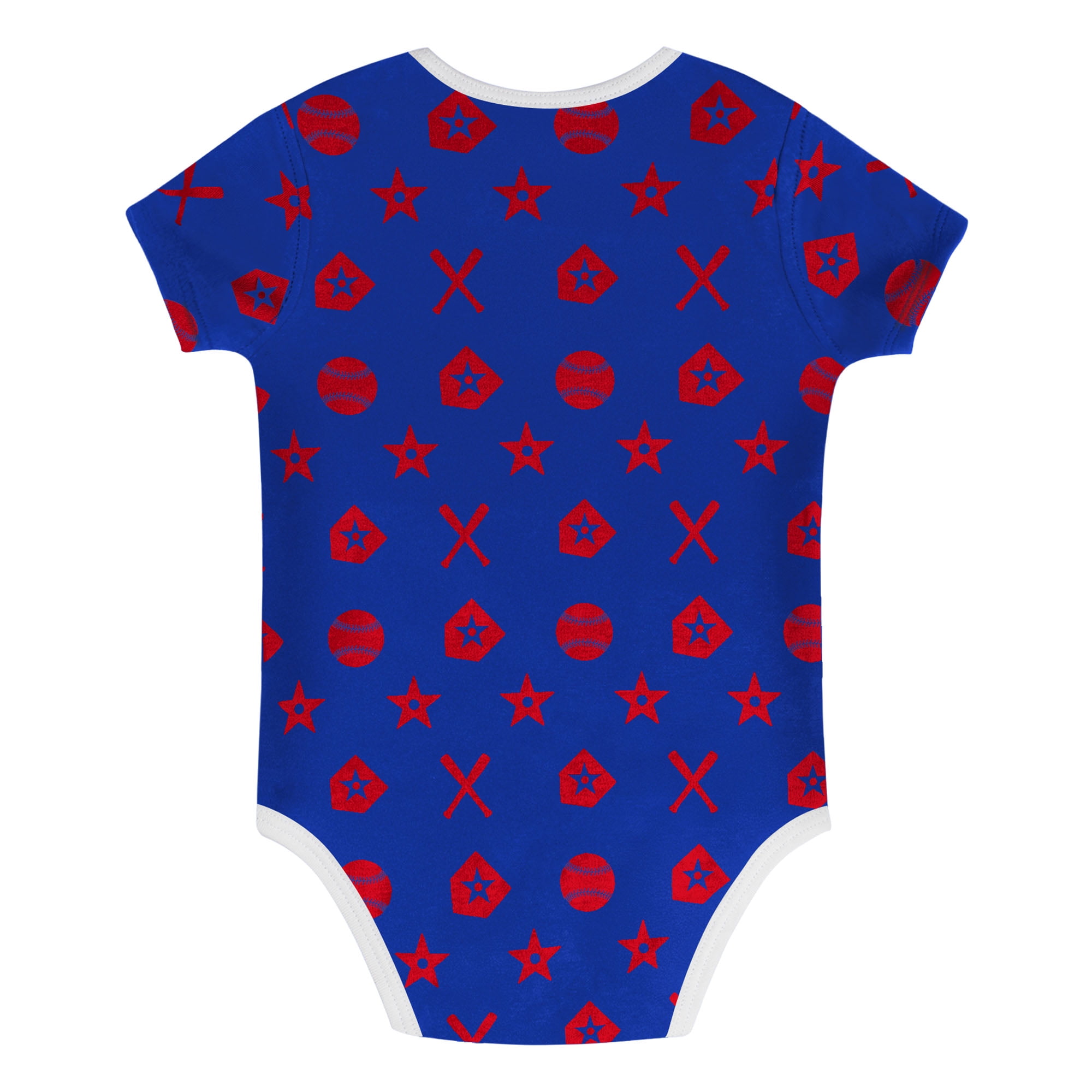 Infant  Blue Philadelphia Phillies On Deck 2-Piece Diaper Cover Set