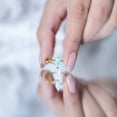 thumbnail image 5 of Rosec Jewels Real Ethiopian Opal Promise Ring for Women - October Birthstone Ring - AAA Quality - Ready to Gift with Jewelry Box, 10K Yellow Gold, US 10.00, 5 of 9