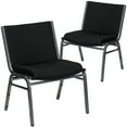 thumbnail image 2 of Flash Furniture 2 Pack HERCULES Series Big & Tall 1000 lb. Rated Black Fabric Stack Chair, 2 of 14