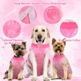 thumbnail image 3 of YANGUMGUAN Dog Surgery Recovery Suit for Female Male Dogs, Cone E-Collar Alternative, Neuter Anti-Licking Onesie Abdominal Wound Protection for Dogs Cats, Pink, M, 3 of 7