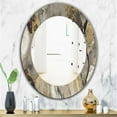thumbnail image 3 of Designart 'Painted Gold Stone' Miroir Traditionnel - Miroir Mural Ovale ou Rond - 24x36, 3 of 4