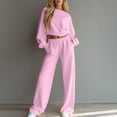 thumbnail image 6 of Admvng Travel Outfits for Women 2 Piece Sets Fall and Winter Casual Long Sleeved Sweater Trousers Two-piece Suit, Size S-2XL, 6 of 6
