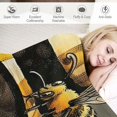 thumbnail image 3 of Fenyluxe Bee Soft Throw Blanket Flannel Bed Cover Lightweight Plush Blanket for All Seasons Cozy Gift 50x60in, 3 of 6