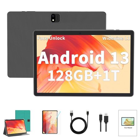 Android Tablet, 10.1 Inch Android 13 Tablet, 6GB RAM 128GB ROM, 1...