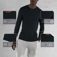 thumbnail image 3 of Members Only Men's Crew Neck T-Shirt Rayon from Bamboo Long Sleeves, 3 of 8