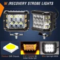 thumbnail image 4 of Par Faros Led Duallys Led Lateral Estrobo Ámbar Jeep Moto, 4 of 8