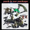 thumbnail image 3 of WW2 American Army Minifigures 6 Soldiers WWII With Multiple Equipment Parachute Building Blocks Toy Set, 3 of 5
