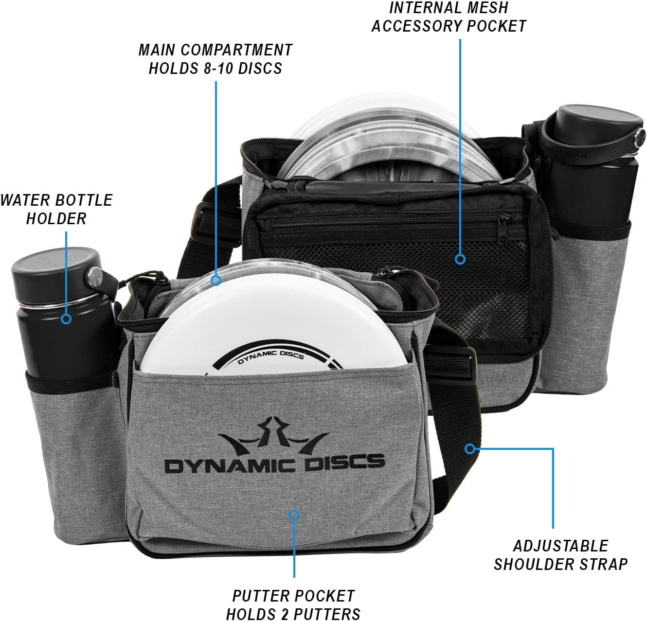 (2 pack) Dynamic Discs Cadet Shoulder Disc Golf Bag