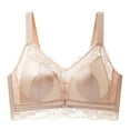 thumbnail image 2 of Odbmxy Lace Plus Size Womens Bras Push up Wireless Women's Bras and Underwear Solid Beige Full Coverage Everyday Bras, 2 of 6