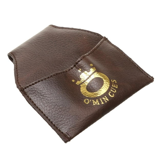 Soporte de tiza para piscina kusrkot bolsa de billar portátil café