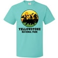 thumbnail image 3 of Inktastic Yellowstone National Park with Bear Mountains and Trees Cricle T-Shirt, 3 of 5