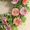 thumbnail image 5 of Eespoir Front Door Fragrant Flowers Garlands, Outdoor Flower Porch Decoration, Leaves And Money s Hanging Wreath For Welcome Sign, Patio Decor, Seasonal Greeting(Pink), 5 of 6