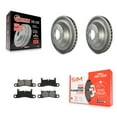 thumbnail image 1 of Transit Auto Rear Coated Disc Brake Rotors and Semi-Metallic Pads Kit for Car Volkswagen Touareg Porsche Cayenne KGS-101334, 1 of 11