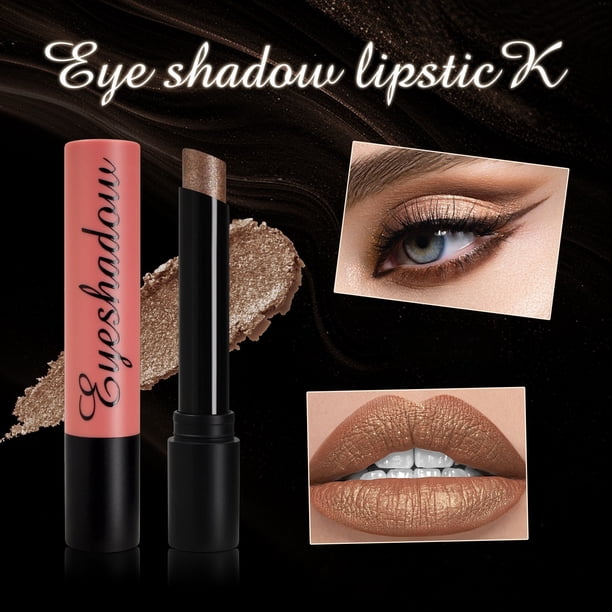 Fiudx Artículos en oferta con ofertas flash Sombra sombra ojos en crema, iluminador, sombra sombra ojos alta pigmentación, iluminador ojos de larga duración, 2,2 g