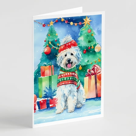 Puli Christmas Greeting Cards Pack of 8 7 in x 5 in