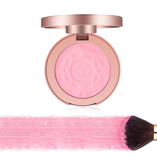 Maquillaje facial, rubor en polvo, colorete mate, paleta cosmética #03