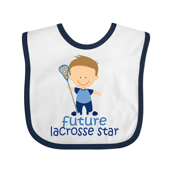 Inktastic Future Lacrosse Star Boy Boys Baby Bib
