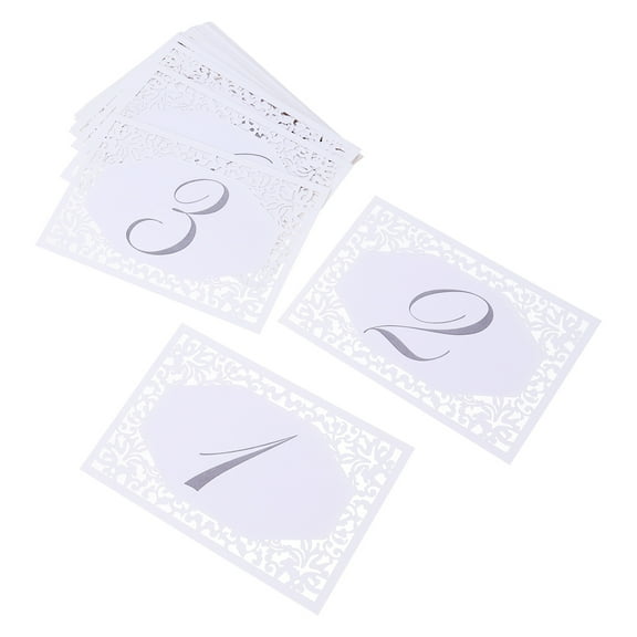 Kitandove Wedding Name Tag White Paper Table Decoration Seat Place Holder 25Pack