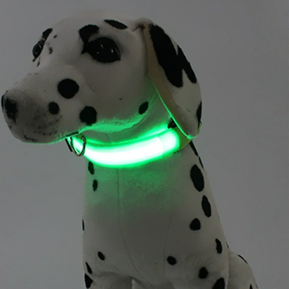 KIHOUT Multi-Color USB Rechargeable LED Dog Collar 1 Count, TPU Cuttable Size Glow Collar for Dogs, Dog Collar Light for Large Medium Small Dogs Walking at Night 2.5*48cm