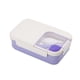 thumbnail image 1 of Yuarrent Fiambrera, compartimentos portátiles para la escuela, almacenamiento de sellado para microondas, contenedor de alimentos con cuchara, Mostrada Violeta Yuarrent HA064195-01, 1 of 6