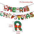 thumbnail image 3 of Guirnalda navideña QIFU con pancarta navideña, decoración navideña para el hogar, Navidad Noel 2024, adornos navideños, decoración navideña, Año Nuevo 2025, 3 of 5