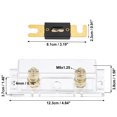 thumbnail image 4 of Unique Bargains 1 Set Car 1/0 2 4 AWG Wire Input and Output ANL Fuse Holder with 5pcs 70A ANL Fuses, 4 of 6