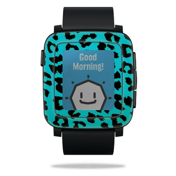 Troublesome Luscious Monica Skin Decal Wrap Compatible With Pebble Time Smart Watch cover Sticker Design Teal Leopard - Walmart.com Troublesome Luscious Monica Skin Decal Wrap Compatible With Pebble Time Smart Watch cover Sticker Design Teal Leopard - Walmart.com