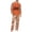 Orange, variant on Men's Halloween Pajama Set Long Sleeve Raglan Crewneck Soft Cotton Loungewear with Print Top & Full Length Pants for Home Beige L